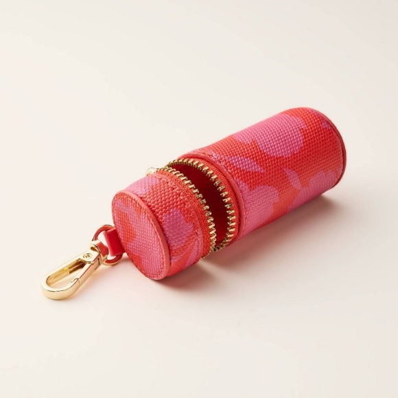 Canvas Classic Rose Lipstick Bag Charm Keychain - kate spade new york x Target - Picture 2 of 3